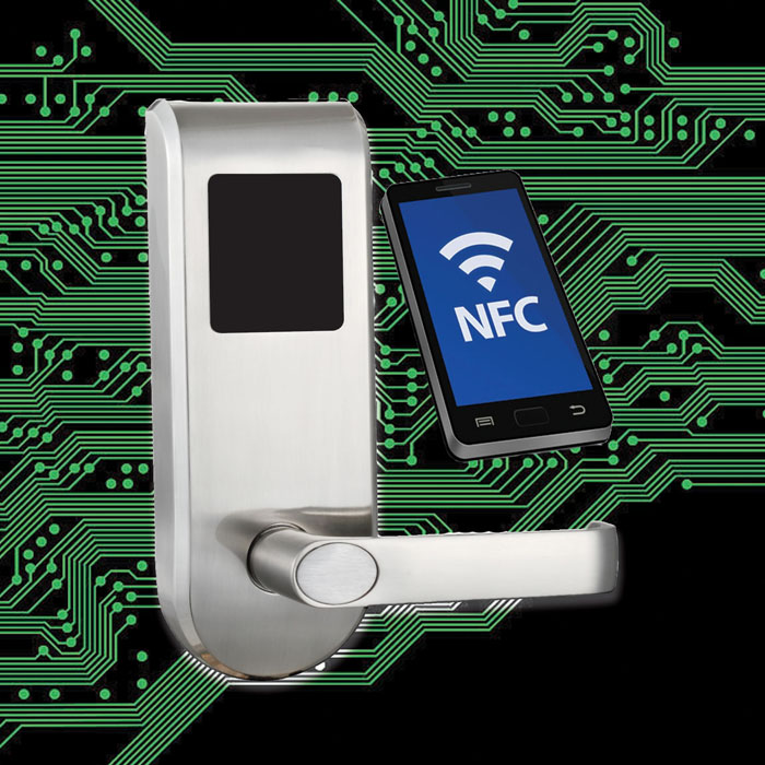 NFC酒店锁、远程通过短信授权，手机刷卡开门