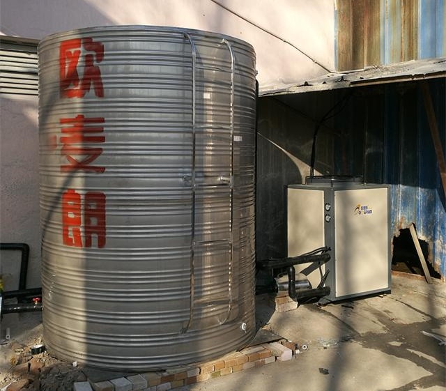 上海模特企业员工洗浴空气能热水系统