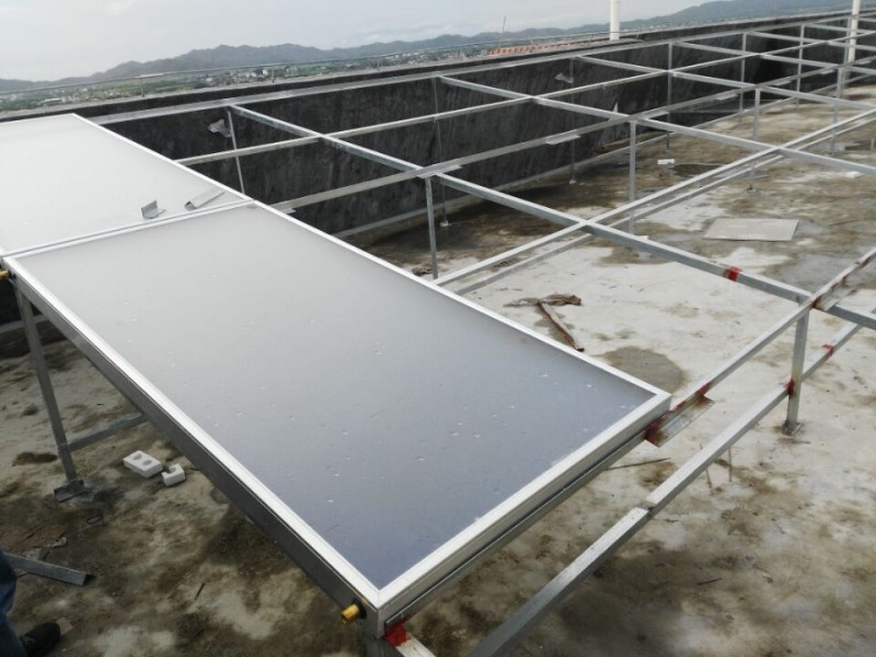 欧麦朗商用平板太阳能热水工程