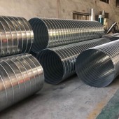 广州增城工业排风除尘不锈钢螺旋风管加工厂