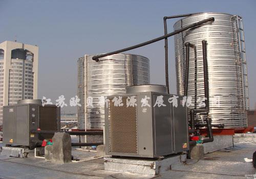 上海港龙大酒店空气能热泵热水器工程