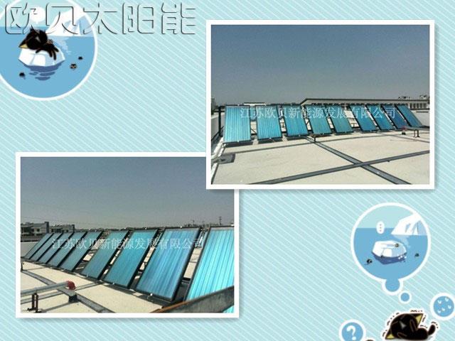 常州孟河幼儿园再添平板太阳能热水工程